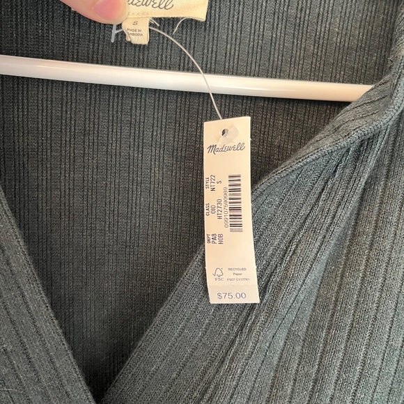 Madewell Relaxed Long Sleeve Polo Tee - Picture 8 of 8